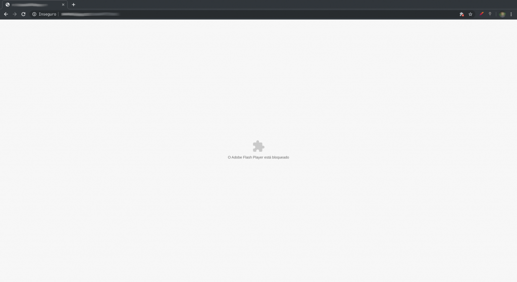 Print screen de flahs bloqueado no google chrome