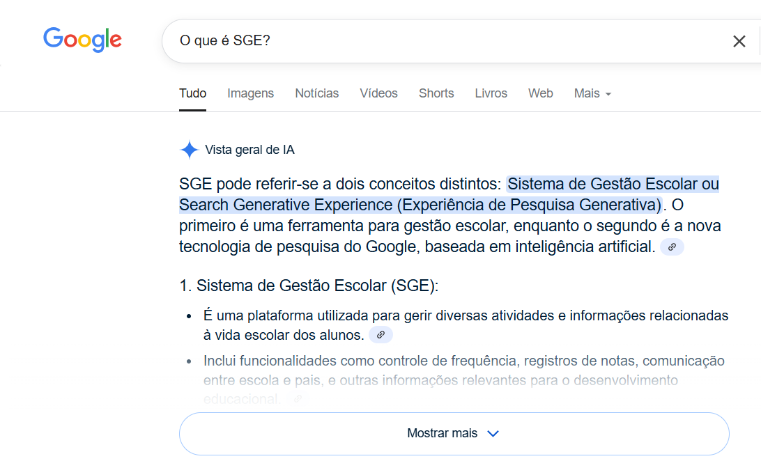 O que é SGE