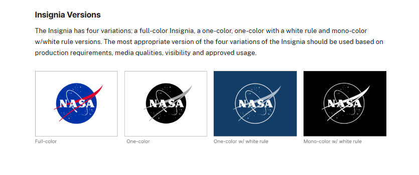 Nasa manual de identidade